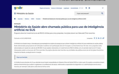 Ministério da Saúde, Fiocruz e Fundação Gates financiam 5 pesquisas de Inteligência Artificial com R$ 2,5 milhões